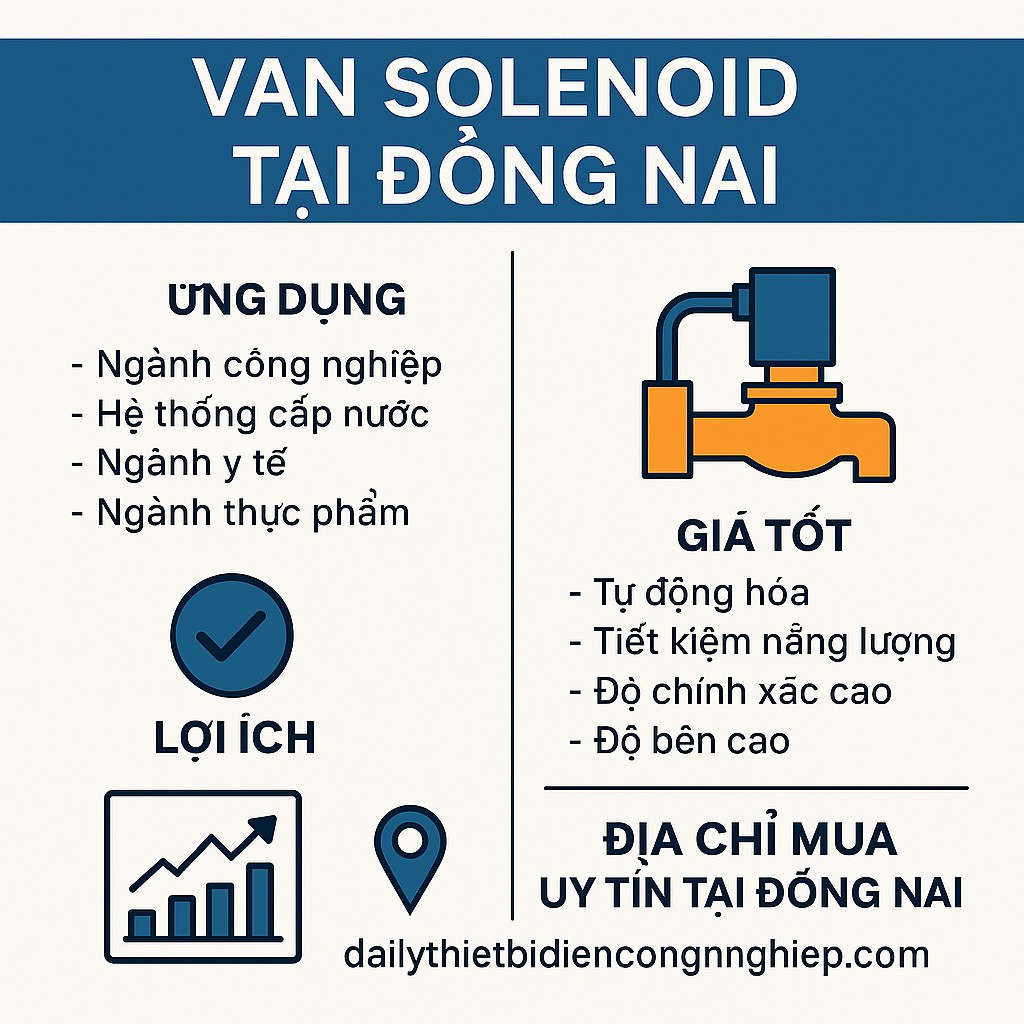 Van Solenoid Tại Đồng Nai: Ứng Dụng, Lợi Ích và Địa Chỉ Mua Uy Tín