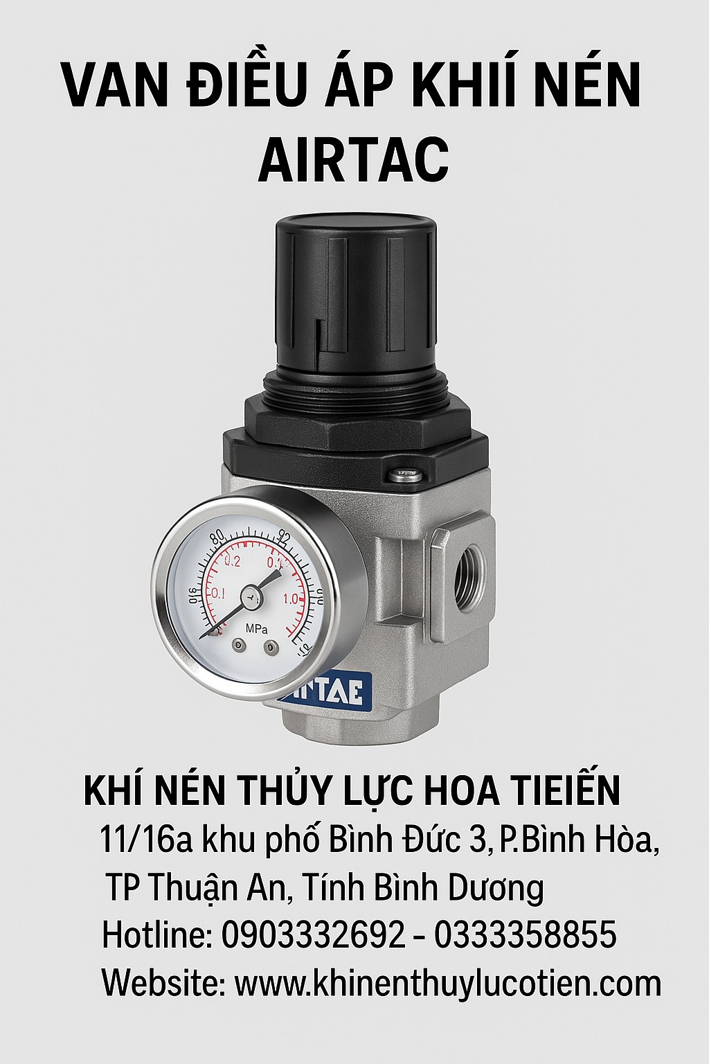 Van Điều Áp Khí Nén AIRTAC: Giải Pháp Điều Chỉnh Áp Suất Hiệu Quả