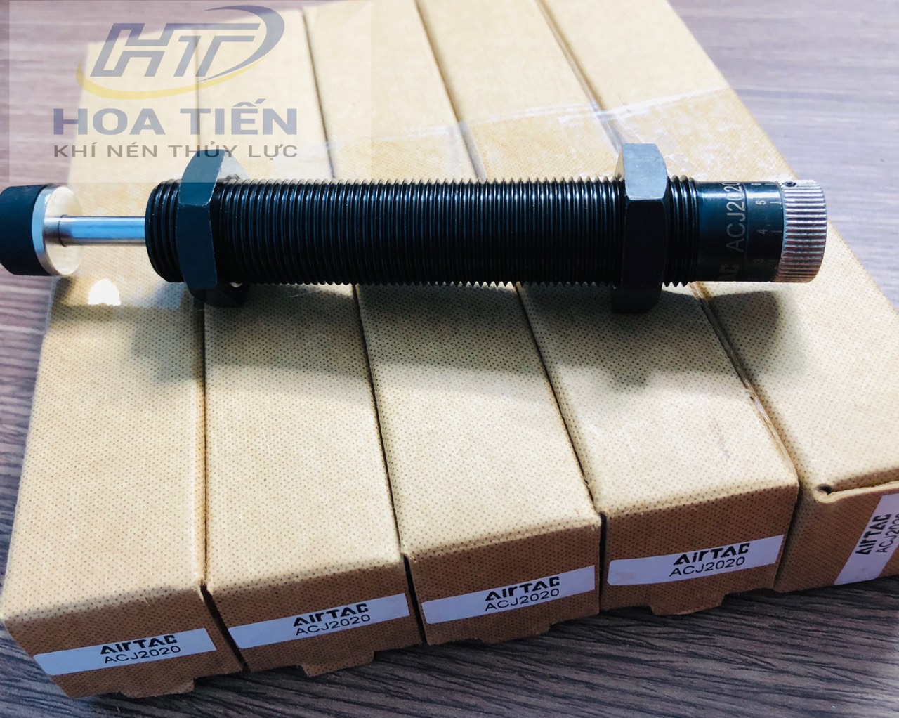 Giảm Chấn ACJ2020 AIRTAC – Giải pháp tối ưu cho hệ thống khí nén công nghiệp hiện đại. KHÍ NÉN THỦY LỰC HOA TIẾN – Đơn vị chuyên cung cấp thiết bị khí nén, thủy lực uy tín tại TP. Hồ Chí Minh.